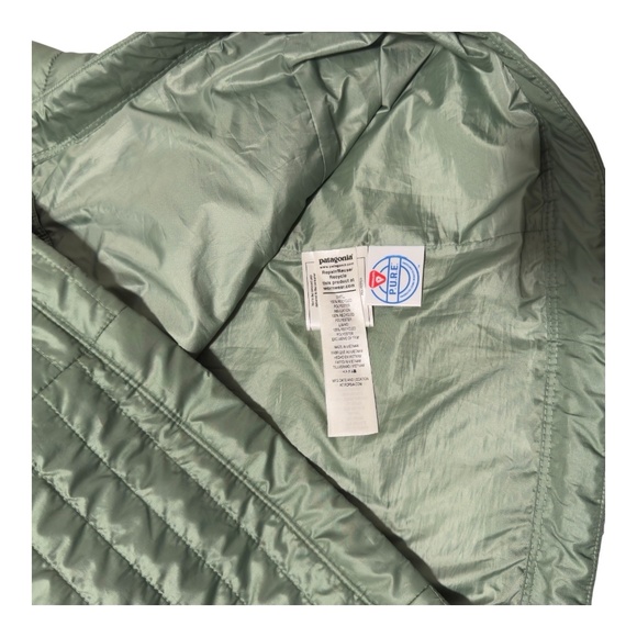 Patagonia Nano Puff Jacket Womens Large Green Primaloft Full Zip Outdoor Hiking - Picture 7 of 8